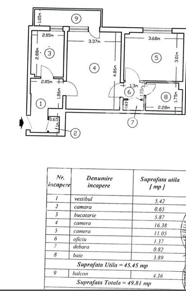Bd. Ion Mihalache, sector 1, vis a vis metrou 1Mai, renovat, bl. reabilitat